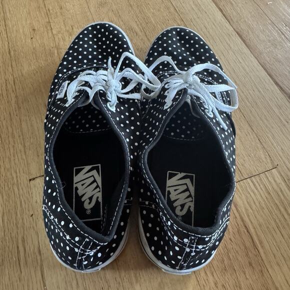 Vans Lo Pro Black White Polkadot Shoes Low Profile Women 7.5 - Picture 4 of 7
